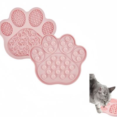 FurryFusion Tapis de mangeoire anti - glouton pour chien et chat