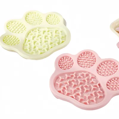 FurryFusion Tapis de mangeoire anti - glouton pour chien et chat