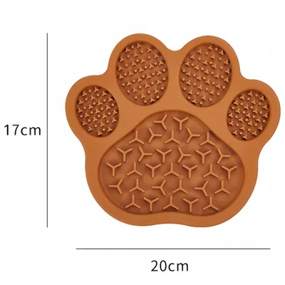 FurryFusion Tapis de mangeoire anti - glouton pour chien et chat