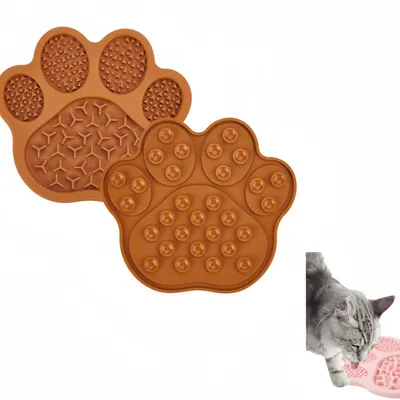 FurryFusion Tapis de mangeoire anti - glouton pour chien et chat