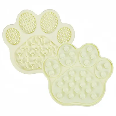 FurryFusion Tapis de mangeoire anti - glouton pour chien et chat