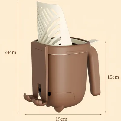 FurryFusion Pelle à litière pour chat avec seau de rangement