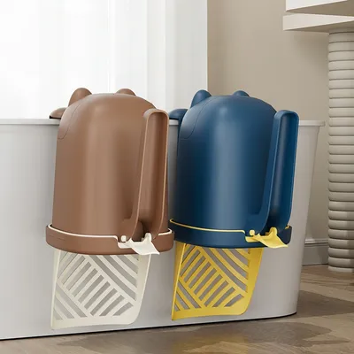 FurryFusion Pelle à litière pour chat avec seau de rangement