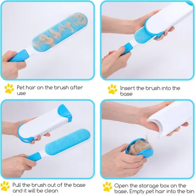 Brosse anti-peluches pour poils d'animaux, rouleau anti-peluches Brosse anti-peluches pour poils d'animaux, rouleau anti-peluches
