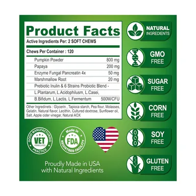 IntiMeg Suppléments probiotiques pour chiens