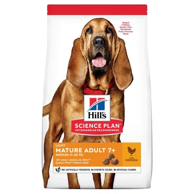 Hill's Hundetrockenfutter Science Plan Adult Mature 7+ Light Huhn