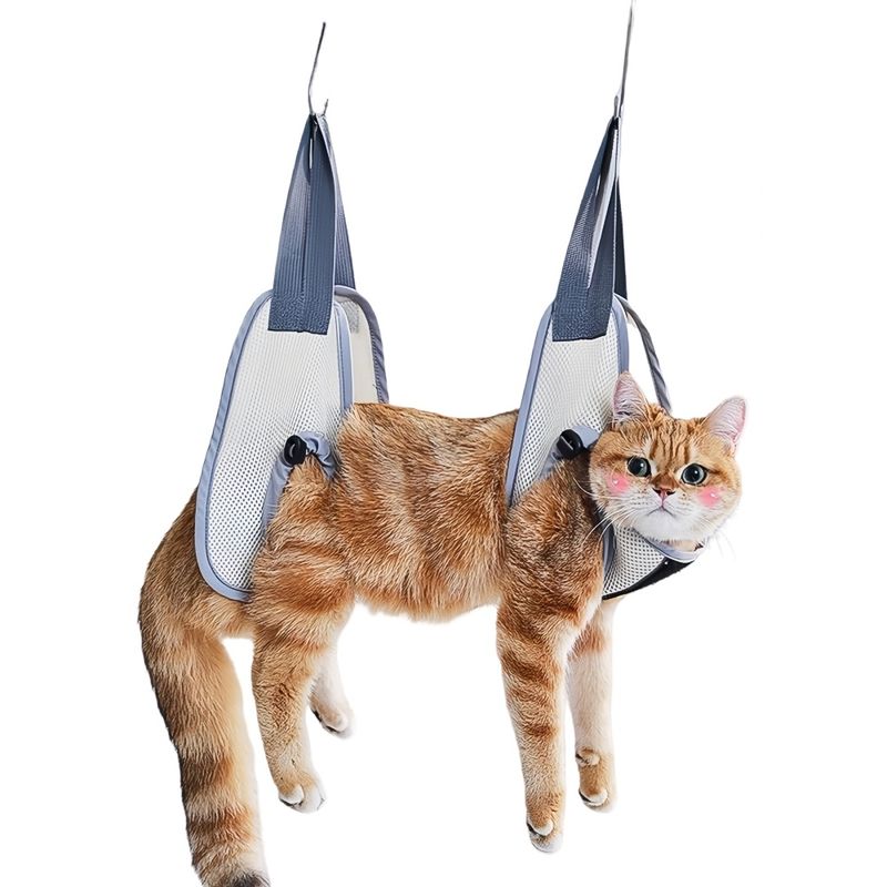 FurryFusion Hamac de toilettage pour chat