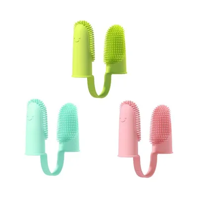 Petopia Lot de brosses à dents à doigts pour chiens et chats