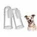 Petopia Brosses à dent doigtiers pour chien et chat