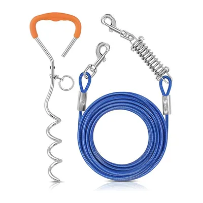 UAMLY Câble et piquet d'attache pour chien