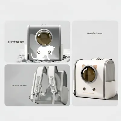 FurryFusion Sac à dos pour chat en capsule spatiale