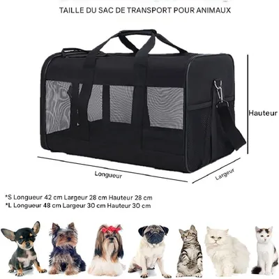 Petopia Sac de Transport pour Chat et Chien