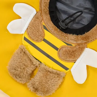 FurryFusion Sac pour animaux de compagnie en forme d'abeille jaune