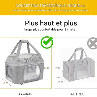 Petopia  Sac à dos pour animaux de compagnie