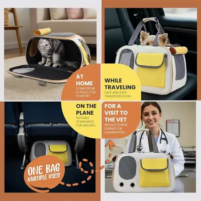 IntiMeg Sac de Transport Pliable pour Chiens et Chats