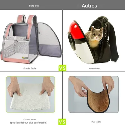 Petopia Sac à dos pour petits chiens et chats