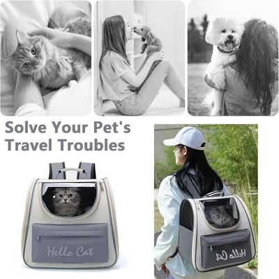 IntiMeg Sac à dos de transport pour chats