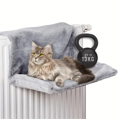 Pet Planet Hamaca de felpa en forma de L para gatos