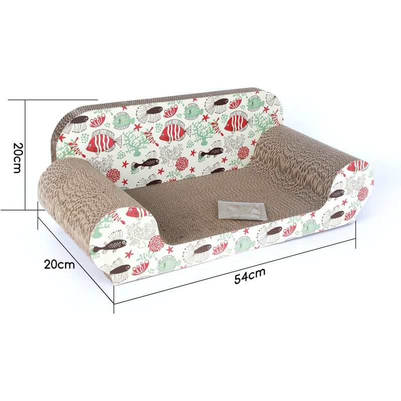 Planche à gratter pour chat, canapé avec herbe à chat