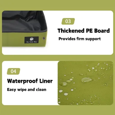 IntiMeg Bac à litière pliable pour chat