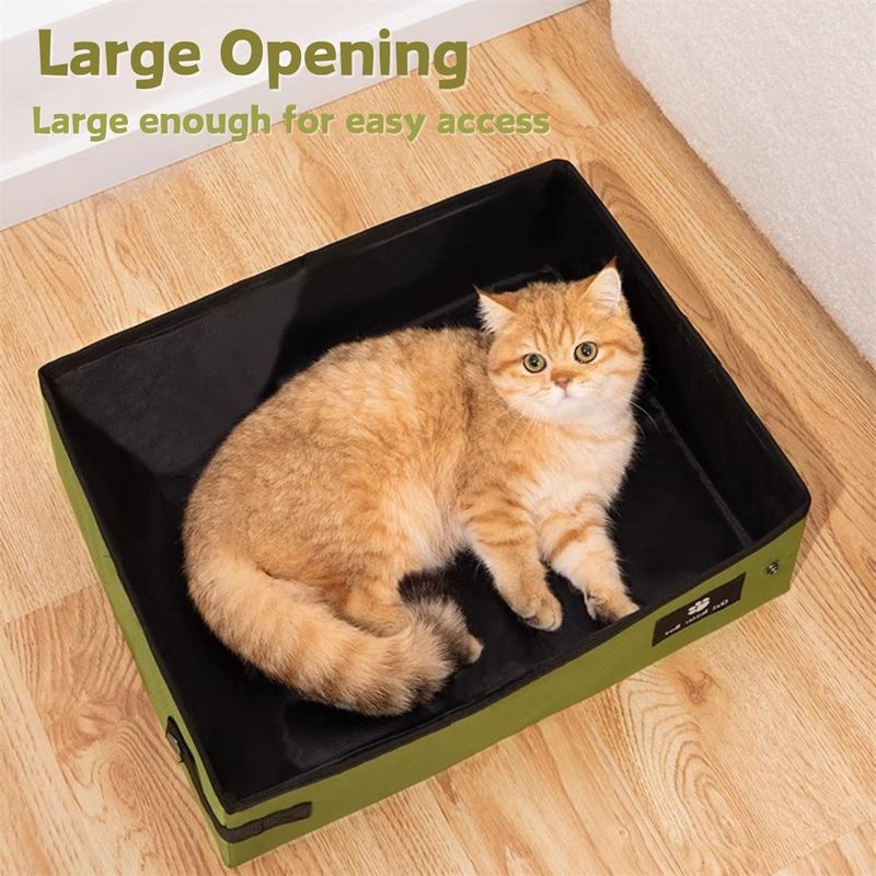 IntiMeg Bac à litière pliable pour chat