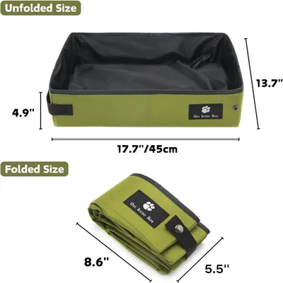 IntiMeg Bac à litière pliable pour chat