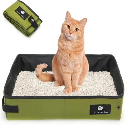 IntiMeg Bac à litière pliable pour chat IntiMeg Bac à litière pliable pour chat