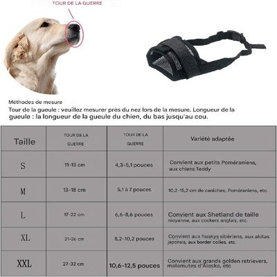 Petopia Muselière en Nylon Réglable pour Chiens