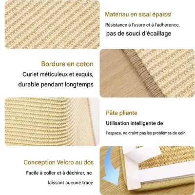 Petopia Tapis à griffer en sisal pour chat