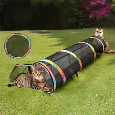 Pet Planet Tunnel en mousseline pour chat