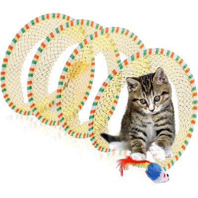 Pet Planet Chats Tunnel Jouet avec Ressort Interieur