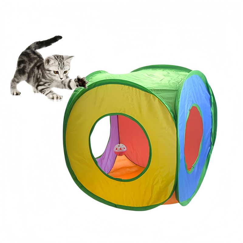 Pet Planet Tunnel arc - en - ciel pour chat