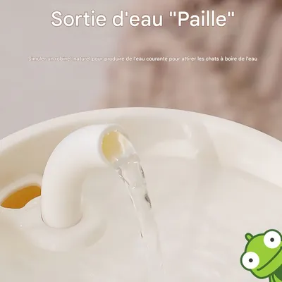 FurryFusion Fontaine à eau pour chat en forme de tasse à café