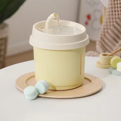 FurryFusion Fontaine à eau pour chat en forme de tasse à café