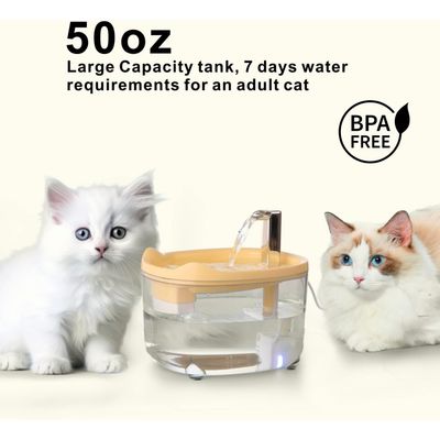 UAMLY Fontaine à eau pour chat - avec pompe silencieuse