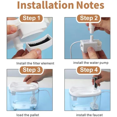 UAMLY Fontaine à eau pour chat - avec pompe silencieuse