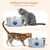 UAMLY Fontaine à eau automatique pour chat en acier inoxydable