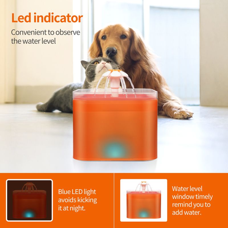 UAMLY Distributeur d'eau automatique à circulation pour chat