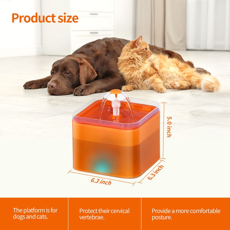 UAMLY Distributeur d'eau automatique à circulation pour chat