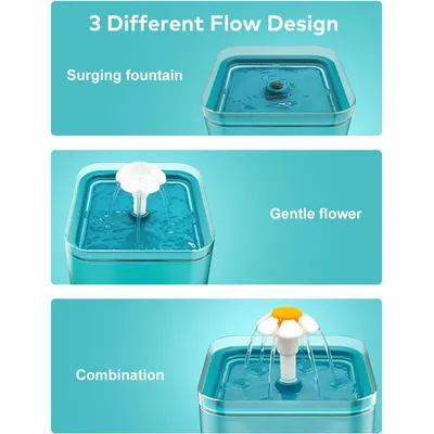 UAMLY Distributeur d'eau automatique à circulation pour chat