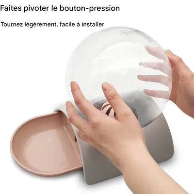 IntiMeg Fontaine à chat,rose,2.8L