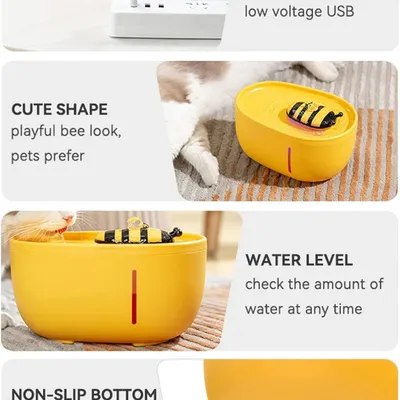 Petopia Fontaine à eau pour chats et chiens