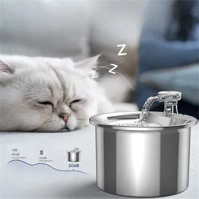 Pet Planet Boîte d'eau circulante en acier inoxydable 304