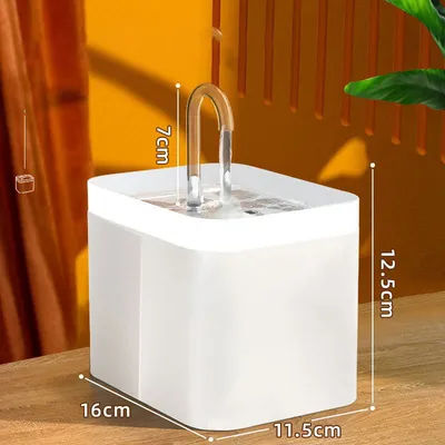 UAMLY Fontaine à eau pour chat à débit réglable