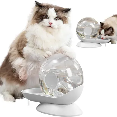 IntiMeg Fuente de agua automática para gatos y perros