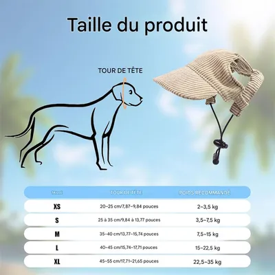 IntiMeg Casquette de baseball pour chien