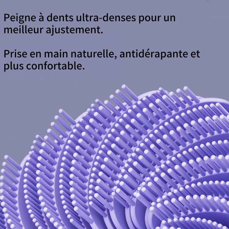 FurryFusion Brosse de bain ronde en silicone pour chien