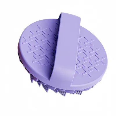 FurryFusion Brosse de bain ronde en silicone pour chien