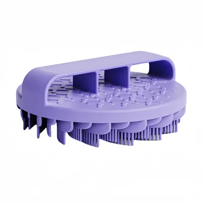 FurryFusion Brosse de bain ronde en silicone pour chien