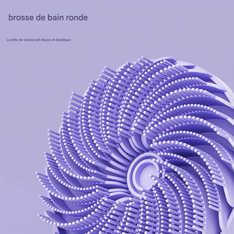 FurryFusion Brosse de bain ronde en silicone pour chien